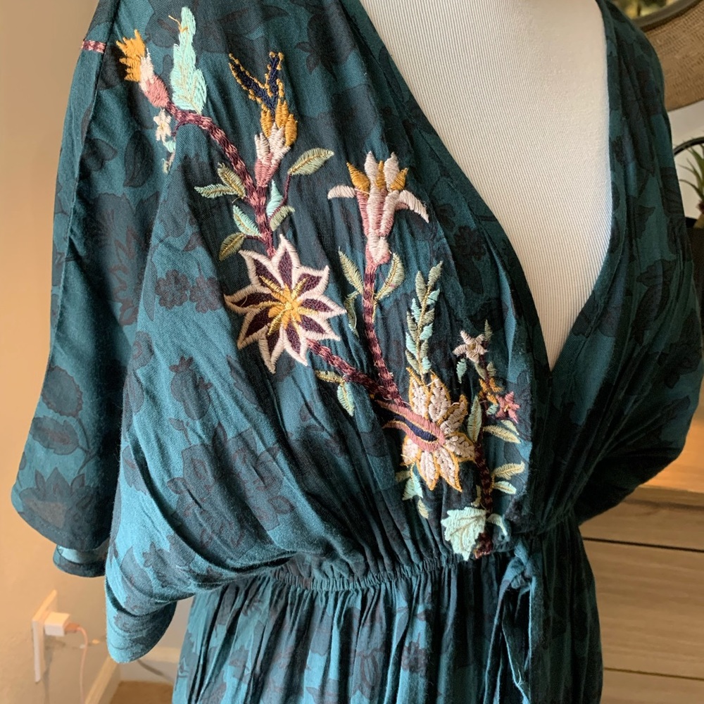 Boho embroidered dress